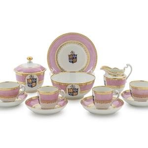An English Porcelain Partial Tea
