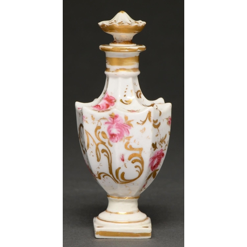An English porcelain scent bottle