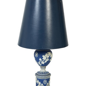 An English Porcelain Table Lamp