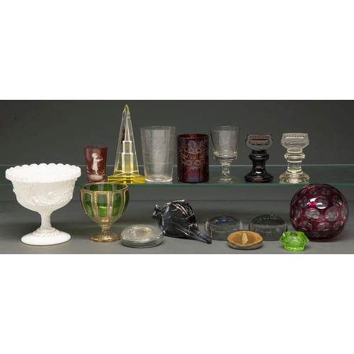 An English press moulded glass