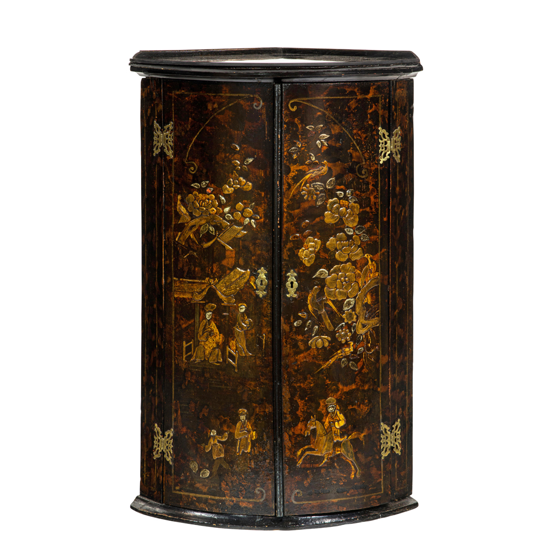 AN ENGLISH REGENCY CORNER CABINET