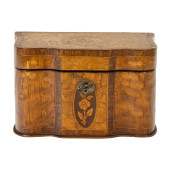 AN ENGLISH SATINWOOD MARQUETRY