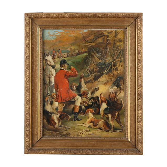AN ENGLISH SCHOOL PAINTING OF A FOX
