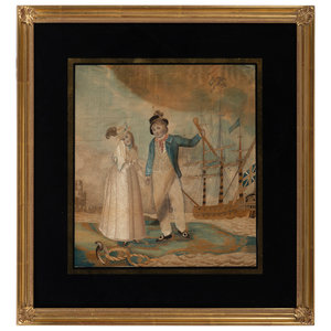An English Silkwork Embroidered