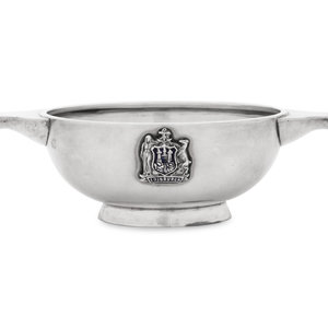 An English Silver and Enamel Quaich
