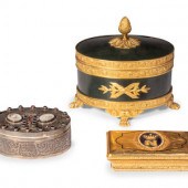 An English Silver Box, an Ital