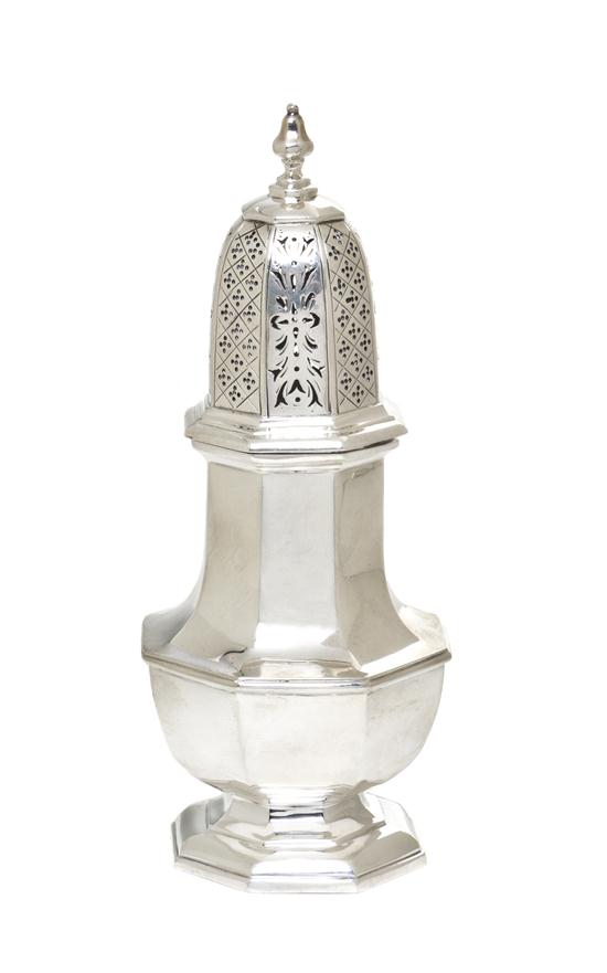 An English Silver Caster Naylor