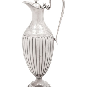 An English Silver Claret Jug