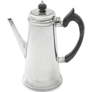 An English Silver Coffee Pot Walter