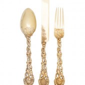 An English Silver-Gilt Dessert