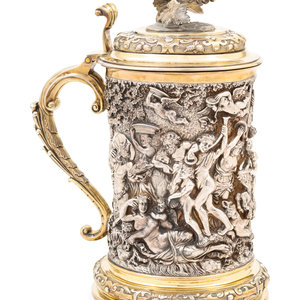 An English Silver-Plate Tankard