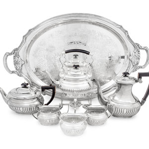 An English Silver-Plate Tea Service