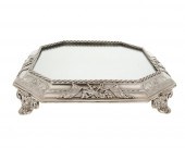 AN ENGLISH SILVER-PLATED PLATE