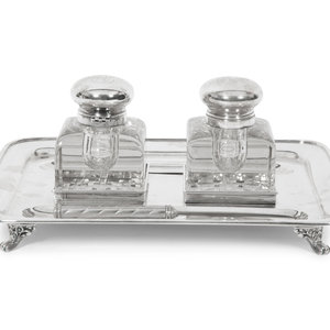 An English Silver Standish 20th