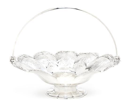 * An English Silverplate Basket