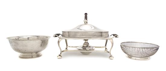 *An English Silverplate Entree on