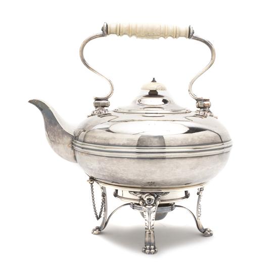 *An English Silverplate Hot Water