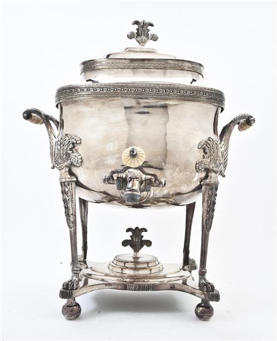 An English Silverplate Hot Water