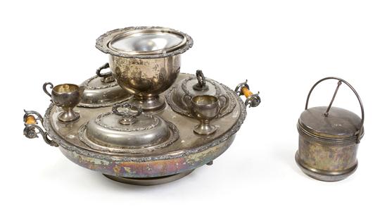 An English Silverplate Lazy Susan