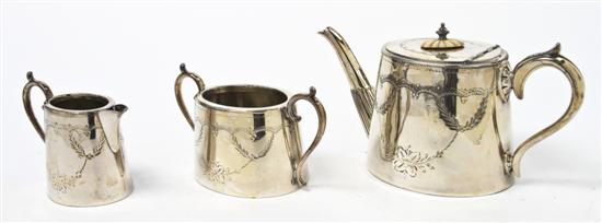 An English Silverplate Tea