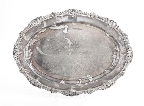 * An English Silverplate Tray