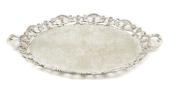 *An English Silverplate Tray of