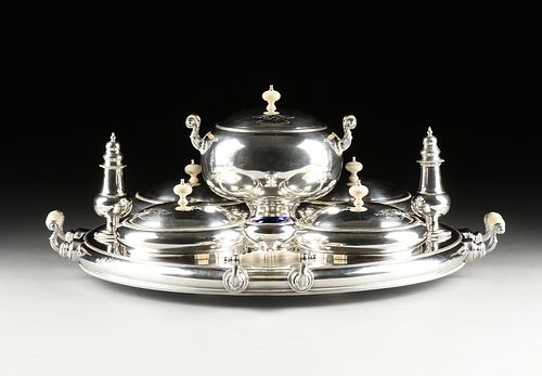 AN ENGLISH SILVERPLATED LAZY