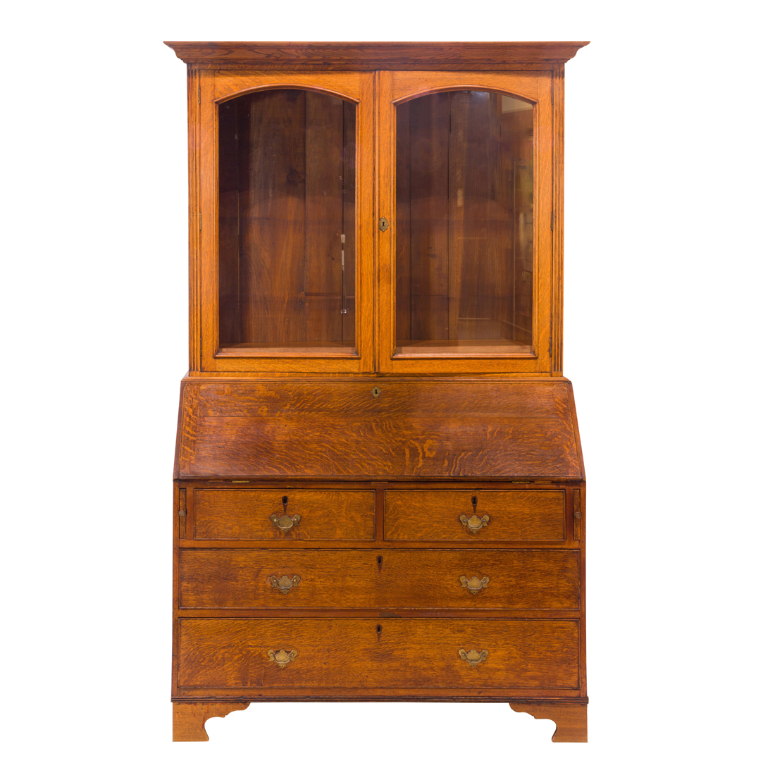 AN ENGLISH SLANT FRONT SECRETARY