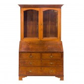 AN ENGLISH SLANT FRONT SECRETA