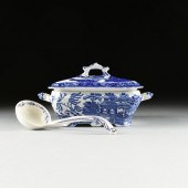 AN ENGLISH STAFFORDSHIRE BLUE