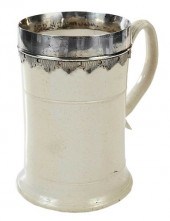 AN ENGLISH WHITE SALT GLAZED S
