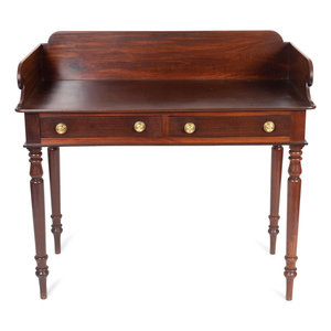 An English William IV Mahogany Side