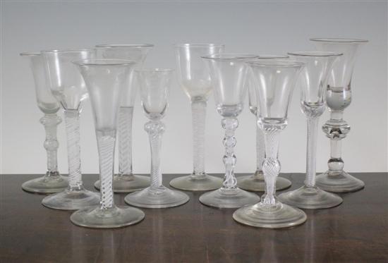 An English wine glass c.1735 with