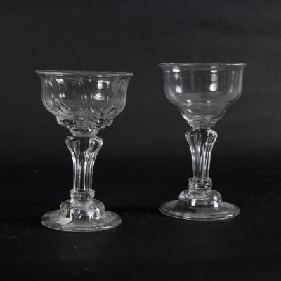 An English wine glass with a