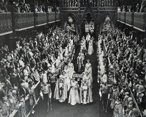 An enlarged photograph of the