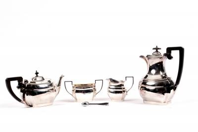 An EPNS four-piece tea and coffee