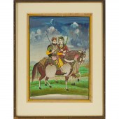 An Equestrian Portrait of Maha