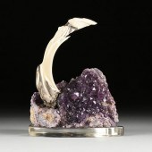AN EROTIC NUDE ANTLER CARVING