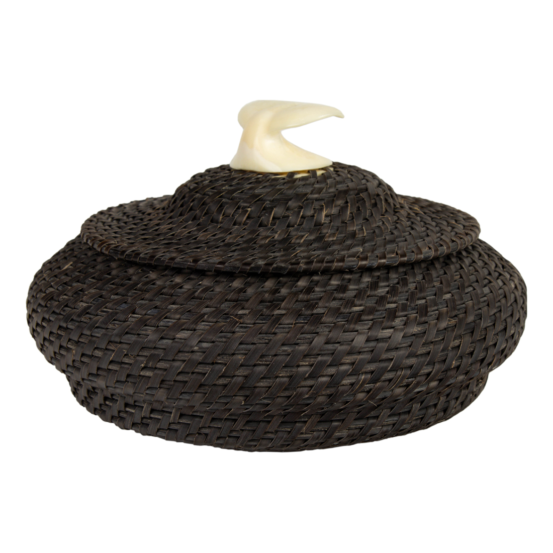 AN ESKIMO BALEEN BASKET BY TOM