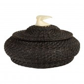 AN ESKIMO BALEEN BASKET BY TOM
