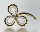 An Estate Diamond and Enamel S