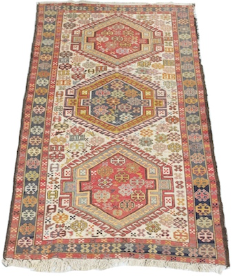 An Estate Kazak Flat Weave Area Rug
