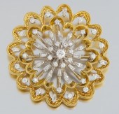 An Estate Two Tone Gold and Di