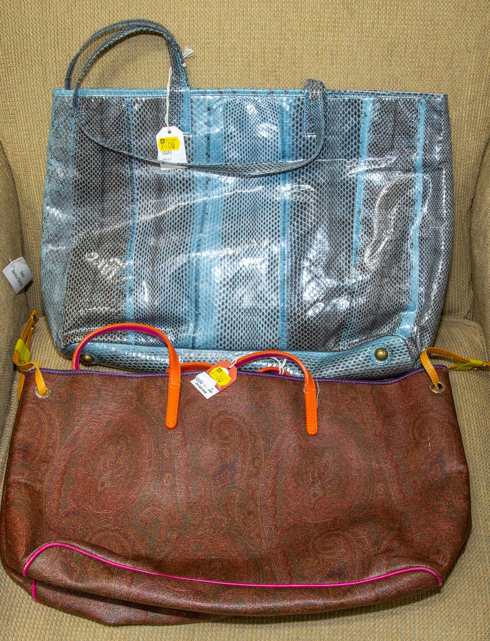 AN ETRO & BEIRN TOTES A multi color