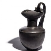 An Etruscan Bucchero Oinochoe