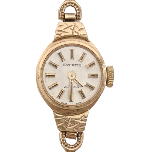 An Everite 9ct gold lady's