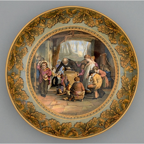 An F & R Pratt colour-printed dish,