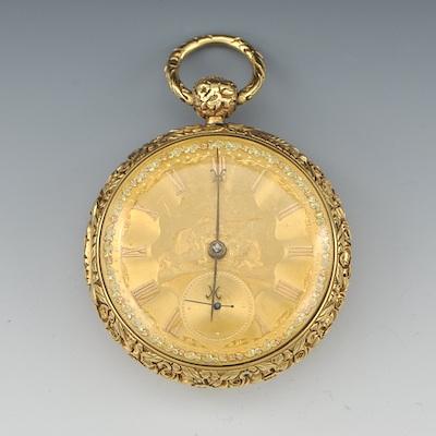 An Fine English Gold Open Face