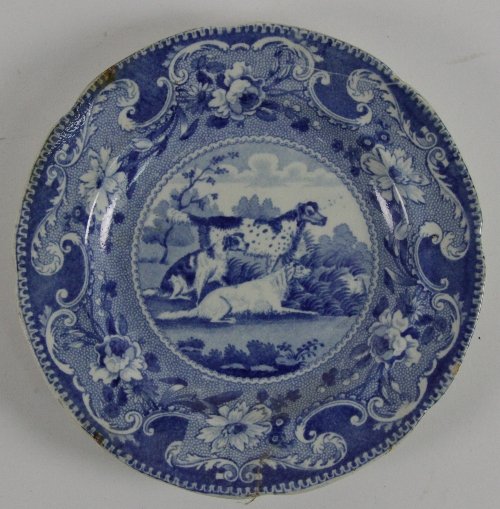 An H. Wood and Son blue and white