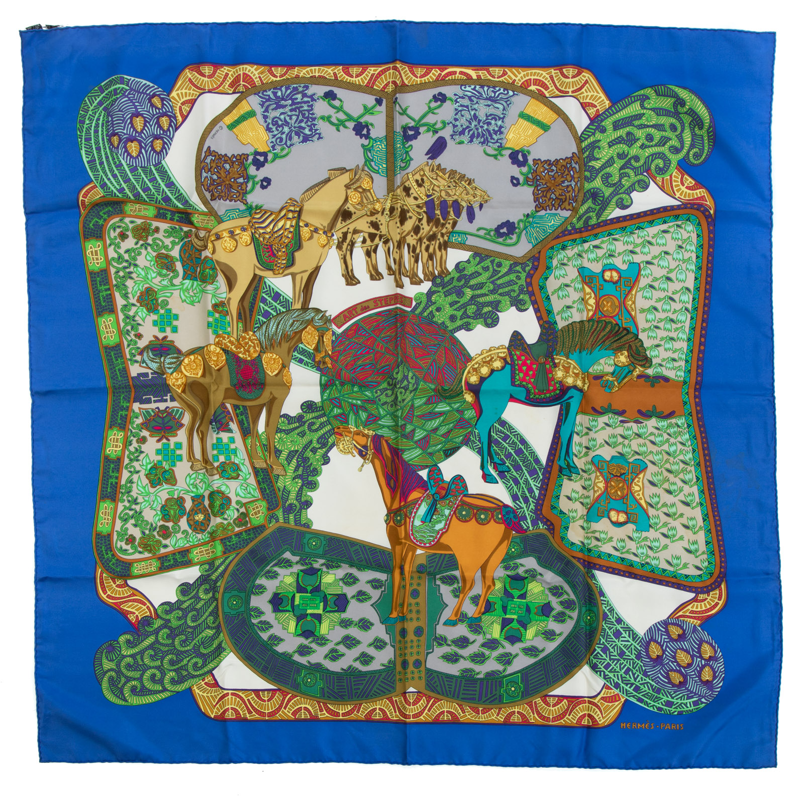 AN HERMES “ART DES STEPPES” SCARF